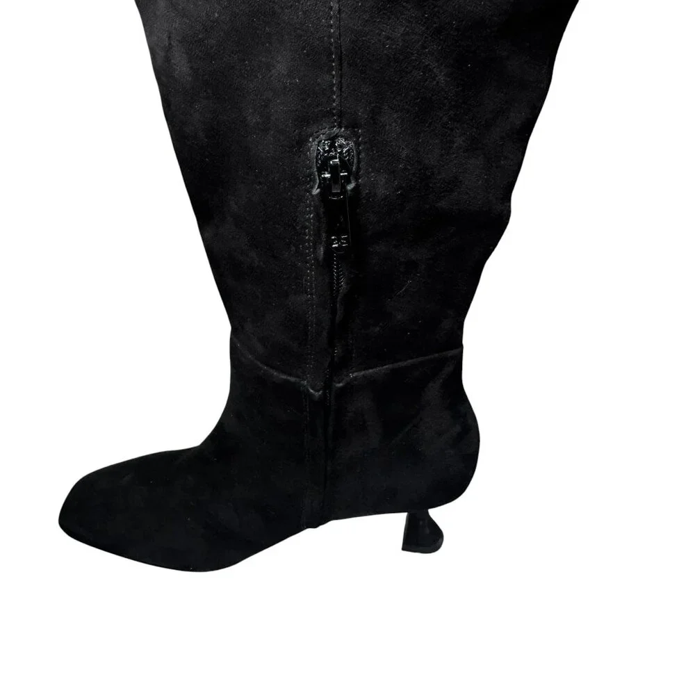 Sam Edelman Lyla Women's Boots Black‎ Suede 7.5 Wide Calf New